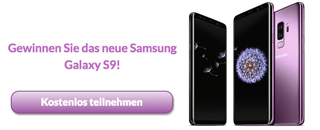 Gewinnspiel: Handy Gewinnspiel: Samsung Galaxy S9 gewinnen