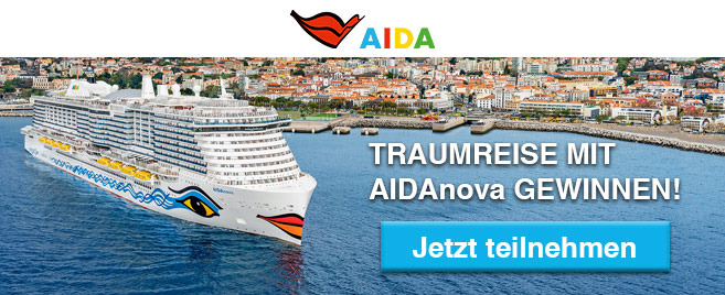 Gewinnspiel: AIDA Gewinnspiel: Traumreise mit AIDAnova gewinnen