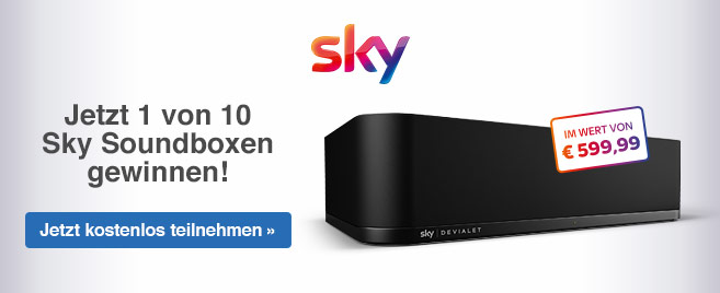 Gewinnspiel: Sky Gewinnspiel: Soundboxen werden verlost